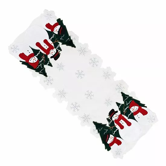 St. Nicholas Square® Cut-Out Snowman Table Runner - 36"