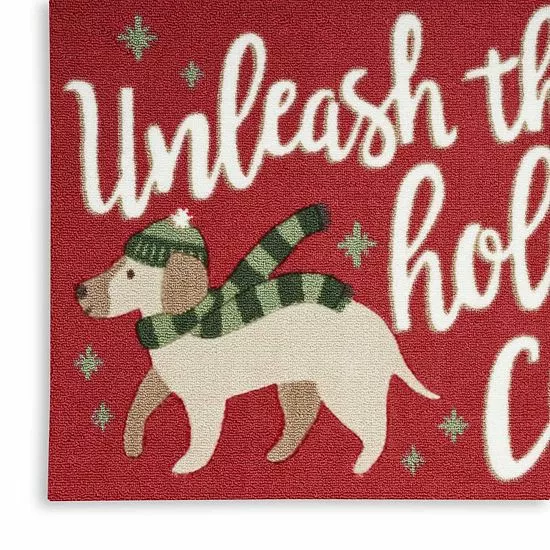 St. Nicholas Square® Dog Unleash Holiday Cheer 19.5'' X 30'' Accent Rug - Image 5