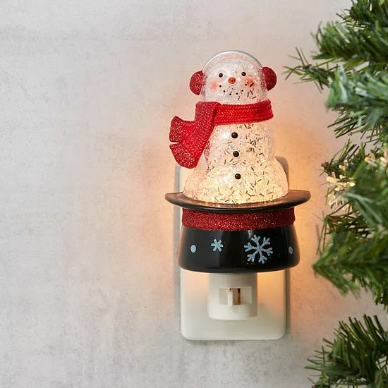 St. Nicholas Square® Snowman Hat Night Light - Image 2