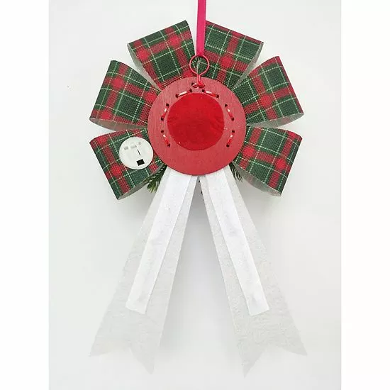 St. Nicholas Square® LED Joy Bow Christmas Ornament - Image 3
