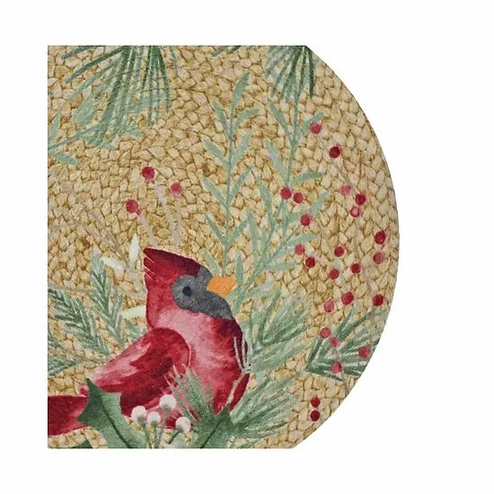 St. Nicholas Square® Cardinal Jute Table Runner - 36" - Image 2