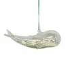St. Nicholas Square® Glass Sparkle Whale Christmas Ornament With Loop