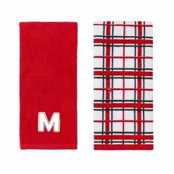 St. Nicholas Square® Monogram Hand Towel 2-pack Set