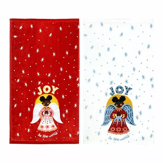 St. Nicholas Square® Joy Angel Kitchen Towel 2-pk. - Image 3