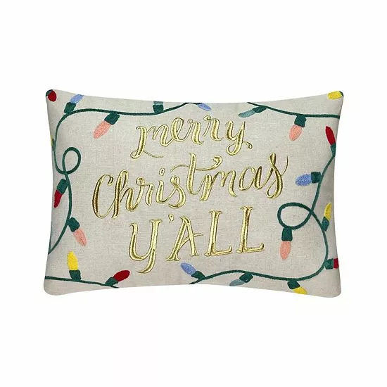St. Nicholas Square® Merry Christmas Y'all Throw Pillow