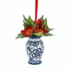 St. Nicholas Square® Ceramic Poinsettia Ornament