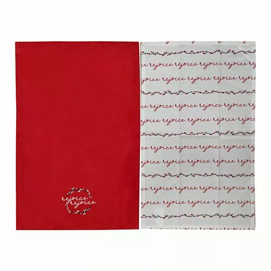 St. Nicholas Square® Rejoice Holiday Tea Towel 2-pk. - Image 3