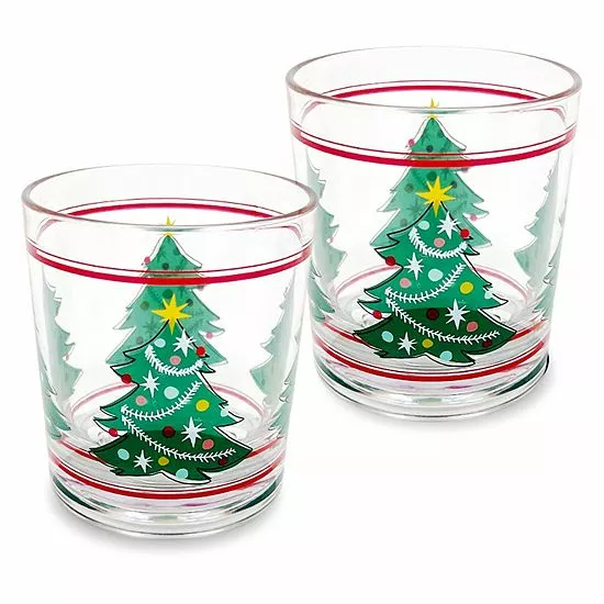 St. Nicholas Square® Trees 2-pc. Double Old-Fashioned Set