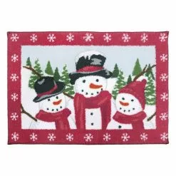 St. Nicholas Square® Yuletide Snowman Rug