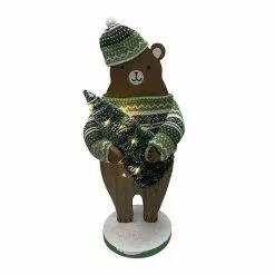 St. Nicholas Square® LED Wood Bear Decor