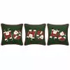 St. Nicholas Square® Ho Ho Ho 3 Pack Throw Pillow Set Santa Light Skin Tone