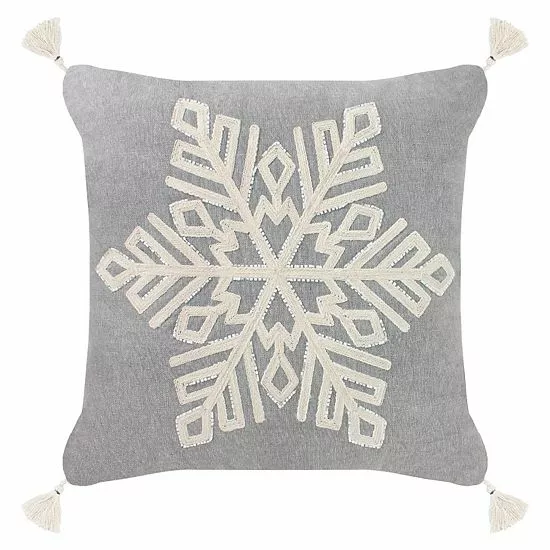 St. Nicholas Square® Snowflake Throw Pillow