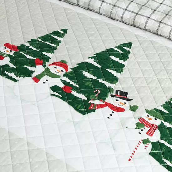 St. Nicholas Square® Snowmen Printed Quilt Set With Shams - Image 2