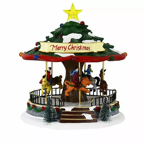 St. Nicholas Square® Village Tree Carousel - Image 3