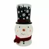 St. Nicholas Square® LED Shimmer Snowman Head Spinning Water Table Decor