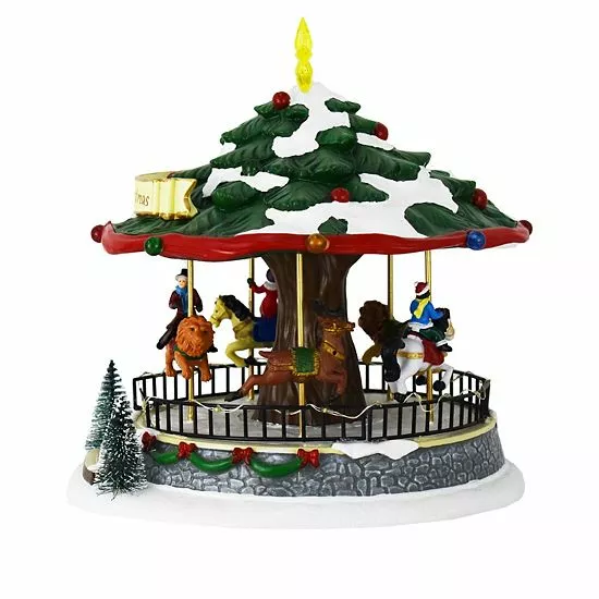St. Nicholas Square® Village Tree Carousel - Image 6