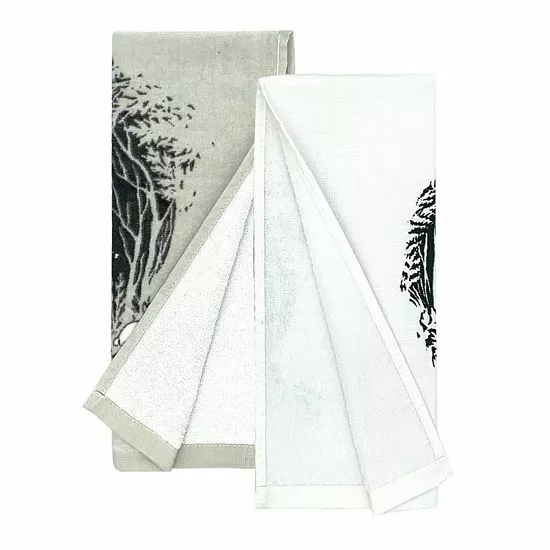 St. Nicholas Square® Winter Deer Kitchen Towel 2-pk. - Image 2