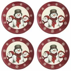 St. Nicholas Square® Yuletide 4-pc. Melamine Dinner Plate Set