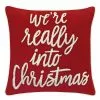 St. Nicholas Square® We're Into Christmas Throw Pillow