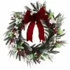 St. Nicholas Square® Artificial White Red Berry Greenery Wreath