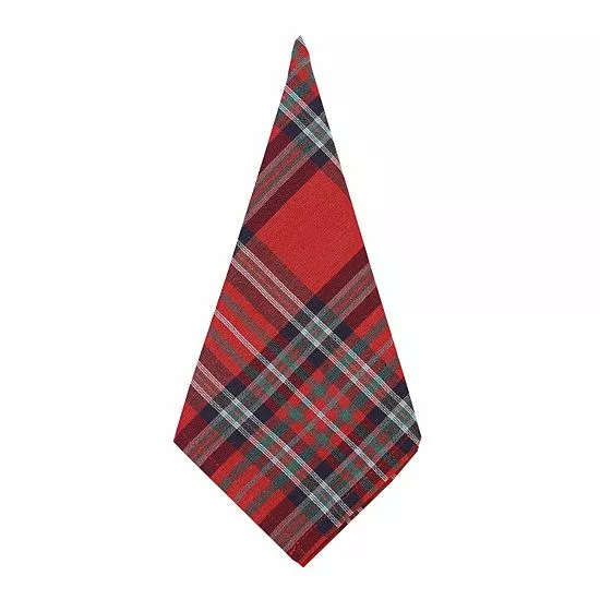 St. Nicholas Square® Tartan Plaid Dinner Napkin 4-pk. - Image 2
