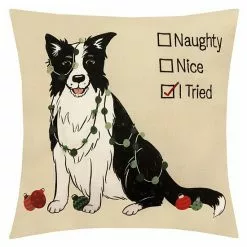 St. Nicholas Square® Naughty Dog Throw Pillow
