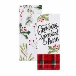 St. Nicholas Square® Spoiled Grandkids Here Kitchen Towel 2-pk.