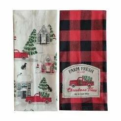 St. Nicholas Square® Farm Fresh Truck Tea Towel 2-pk.