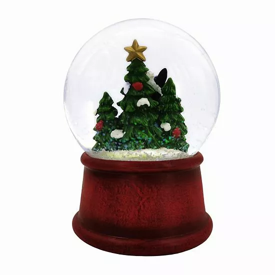 St. Nicholas Square® Dog Musical 2022 Snow Globe Table Decor - Image 3